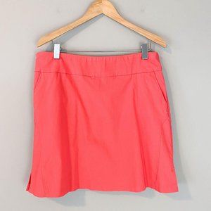 Bette & Court Coral Pull On Golf Tennis Skort 14